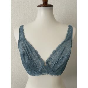 Ralph Lauren Bra Floral Lace Plunge Lingerie Intimates